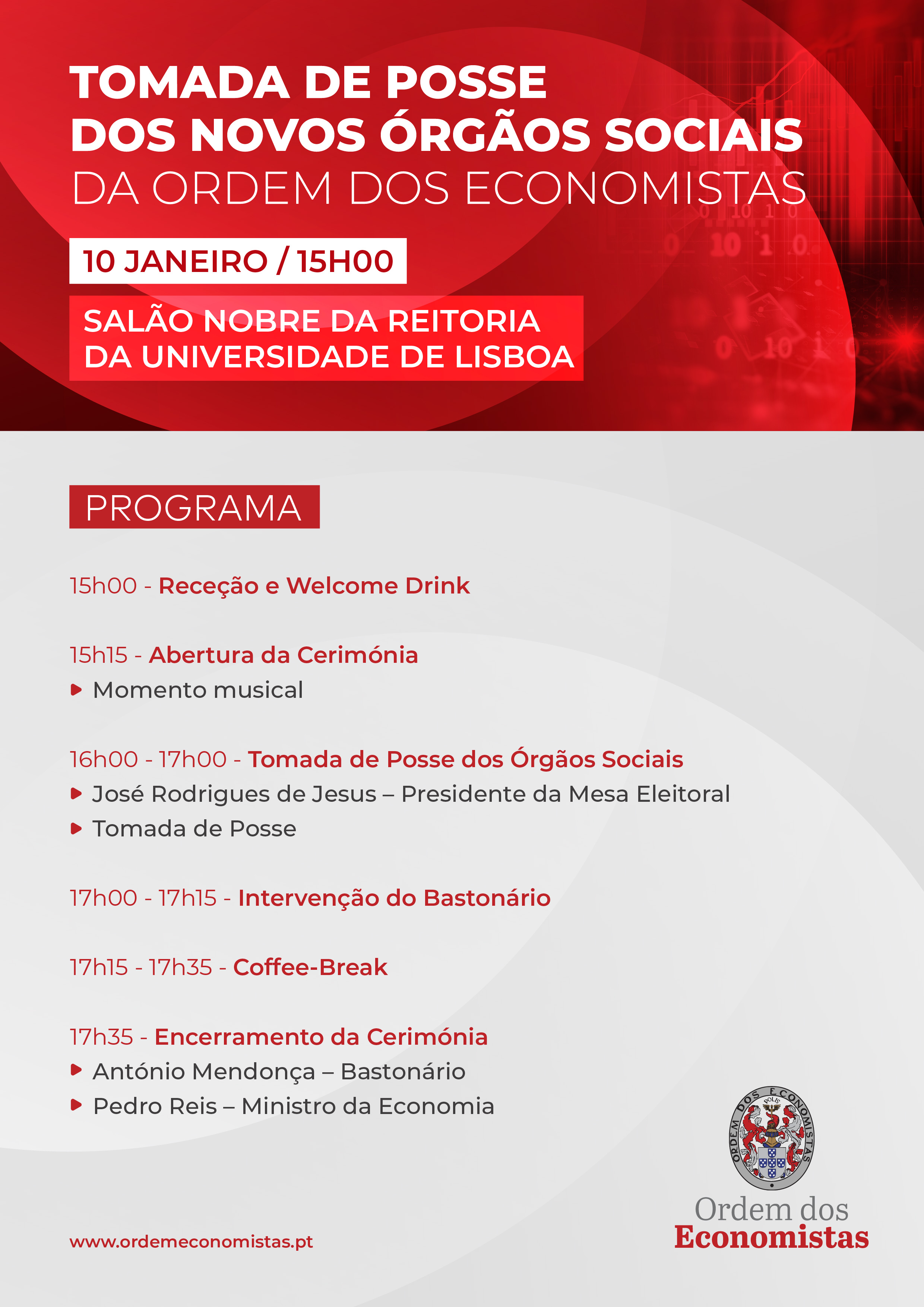 Programa Tomada de Posse 2025-28